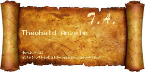 Theobald Anzelm névjegykártya